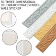 thumbnail image 1 of 3D Tiles Diy Sticker Waterproof Skirting Sticker Border Self-Adhesive Decoration,92x2x0.16inch, 1 of 4