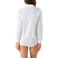 thumbnail image 3 of Camisa de leotardo INSPIRE CHIC para mujer, con cuello, de manga larga, bodysuit de trabajo, talla XL, blanca, 3 of 6