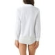 thumbnail image 3 of Camisa de leotardo INSPIRE CHIC para mujer, con cuello, de manga larga, bodysuit de trabajo, talla XL, blanca, 3 of 6