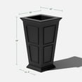 thumbnail image 4 of Veradek Brixton Tall 28" Plastic Planter - Black, 4 of 12