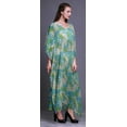 thumbnail image 3 of Bimba Floral Ladies Kaftan Holiday Loungewear Maxi Dress Beach Coverup-4X-5X, 3 of 5