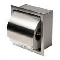 Open Box ALFI brand ABTP77-BSS Brushed Stainless Steel Recessed Toilet Paper Holder with Cover