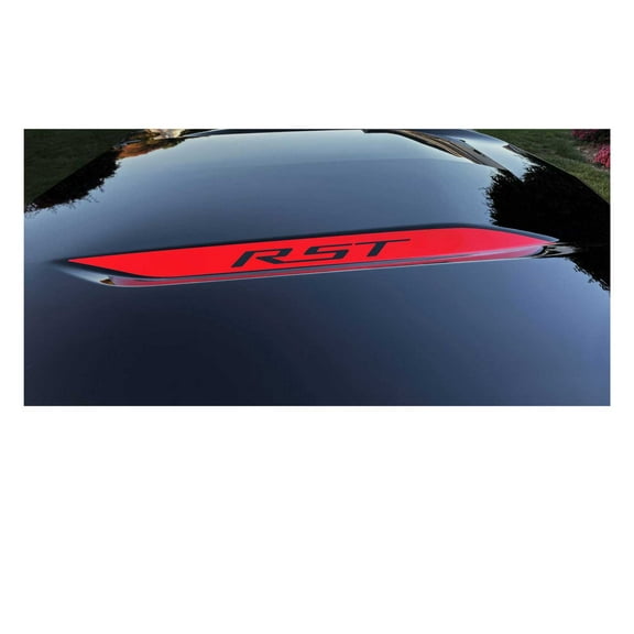 Chevy Silverado Red RST Hood Decals 2019-2026 Set of 2 GM Licensed