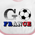 thumbnail image 4 of Inktastic Go, France Soccer, Football Boys or Girls Baby Bib, 4 of 4