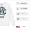 thumbnail image 6 of Philly Thing Sugar Skull Long Sleeve T-shirt Day of the Dead Dia de los Muertos, 6 of 7