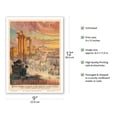 thumbnail image 2 of bardolino - Vintage Railroad Travel Poster by Carlo Cussetti c.1900 - Master Art Print (Unframed) 9in x 12in, 2 of 4