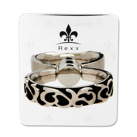 Universal Cell Phone Ring Holder & Grip Kickstand Compatible with All Major Smartphones | Califa (Metal Silver)