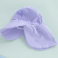 thumbnail image 6 of Tiijoy Boys Striped Zipper Long Sleeve Rashguard 1-Piece Swimsuit & Hat, Sizes 0-24 Months, 6 of 8