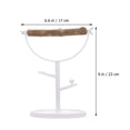 thumbnail image 3 of Weiweiguan 1Pc Bird Perch Parrot Training Stand Bird Grinding Perch Chewing Wood Rod with Plastic Base, 3 of 6