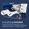 thumbnail image 3 of LUXE Bidet NEO 180 - Self-Cleaning, Dual Nozzle, Non-Electric Bidet Attachment for Toilet Seat, Adjustable Water Pressure, Rear and Feminine Wash, Lever Control (Blue), 3 of 10