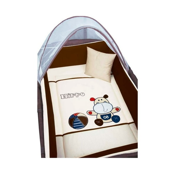 Set De Edredón Para Corral/Minicuna Baby Baby  Hippo Beige