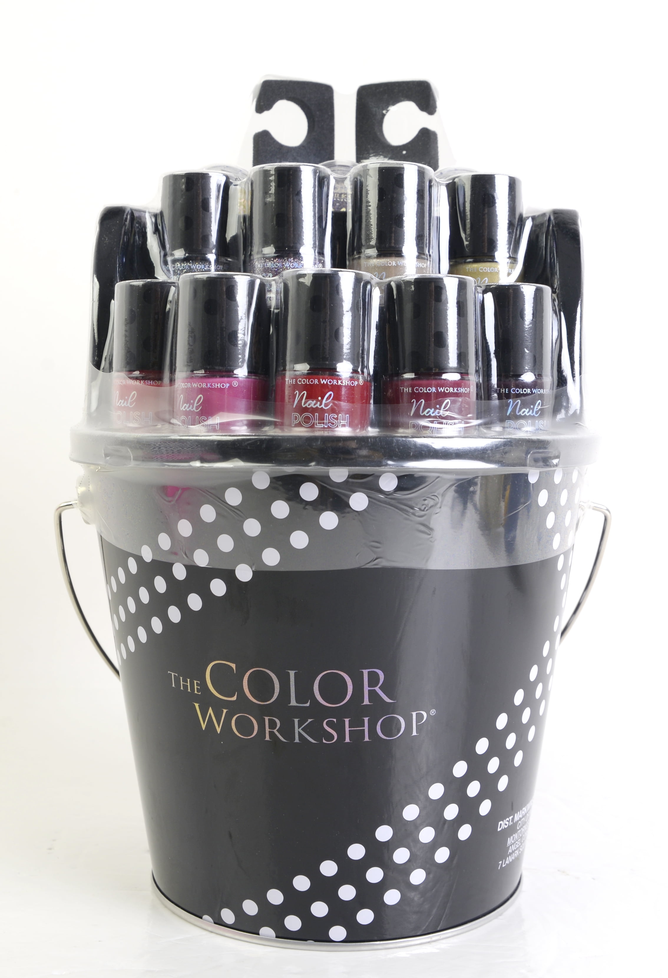 The Color Workshop Holiday Nail Pail Gift Set, 15 Piece Set