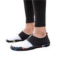 thumbnail image 2 of Barefoot Shoes for Women Hiking Sneakers Minimalist Shoes with Zero-Drop Sole Ultra-Soft Stretch Fabric Wide Toe Box Lightweight Non-Slip Outsole Footwear for Women Light Hiking,White 40, 2 of 4