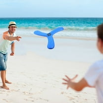 LOLIPPYY 2Pcs Blue Flying Boomerang for Outdoor Throw and Recreation