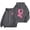Dark Gray, variant on YEJIMAN Sweatshirt for Women Breast Cancer Awareness Hoodies Ribbon Graphic Full Zip Up Oversized Fleece Jackets Clothes Zip Up Hoodie
