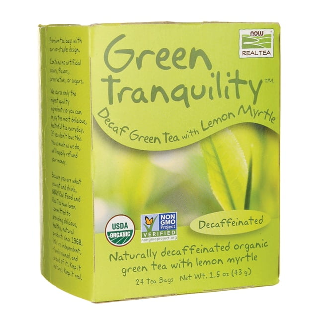 NOW Foods Green Tranquility Decaf Green Tea with Lemon Myrtle 24 Bag(S)