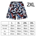 thumbnail image 3 of Beach Shorts Men Summer Printed Summer Shorts for River Tracing Leisure Time Black White XXL, 3 of 8