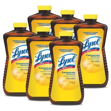 Lysol Concentrate Disinfectant, Original Scent 12 Oz (Pack Of 6) Packaging May Vary