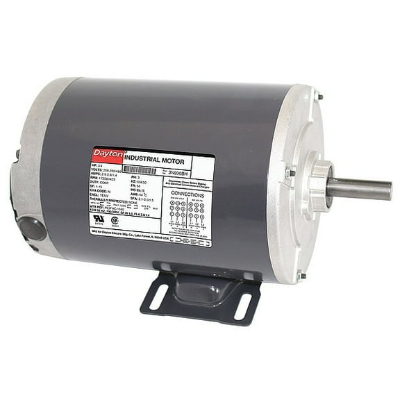 Dayton GP Motor,3/4 HP,1,725 RPM,208-230/460V 3N696