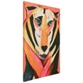 thumbnail image 3 of "Vibrant Majesty", Tiger Rendered on Gold Shagreen Wrapped Canvas Wall Art, sized 60"x40", 3 of 10