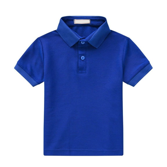 Polo Shirts for Boys Short Sleeve Blue Shirt Boys Summer Shirts Kids Shirts for Boys 8-9 Years