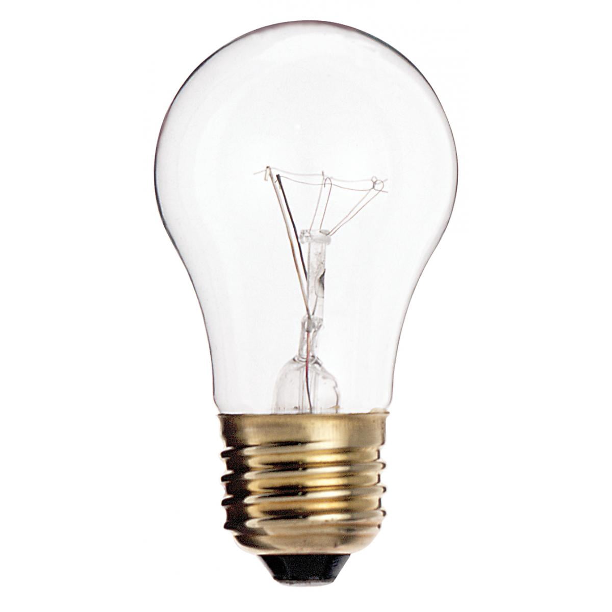 Satco S3720 A15 Incandescent Light Bulbs 40W max 130V 2700K E26 Medium Base Dimmable (20 Pack)