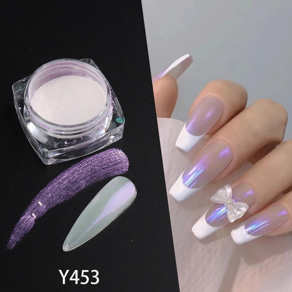 【ミ♡nail 】 ZMHIXM 1Box Pearl Nail Powder Shimmer Rubbing Dust Panama | Ubuy