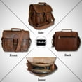 thumbnail image 2 of Madosh Genuine Leather Camera Handbag Lens Case Briefcase DSLR Crossbody Bag, 2 of 6