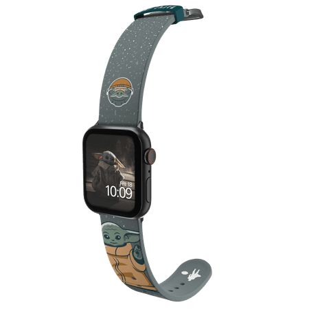 MobyFox - Star Wars The Mandalorian – The Child Snow Smartwatch Band – Compatible with Apple Watch – Fits 38mm, 40mm, 42mm & 44mm