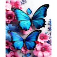thumbnail image 5 of TISHIRON Diamond Art Painting Kits,12x16 inch 5D DIY Blue Butterflies Diamond Art Crafts Kit for Adults and Kids Beginners, 5 of 7
