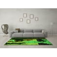 thumbnail image 3 of Ahgly Company Indoor Rectangle Oriental Green Modern Area Rugs, 7' x 10', 3 of 4