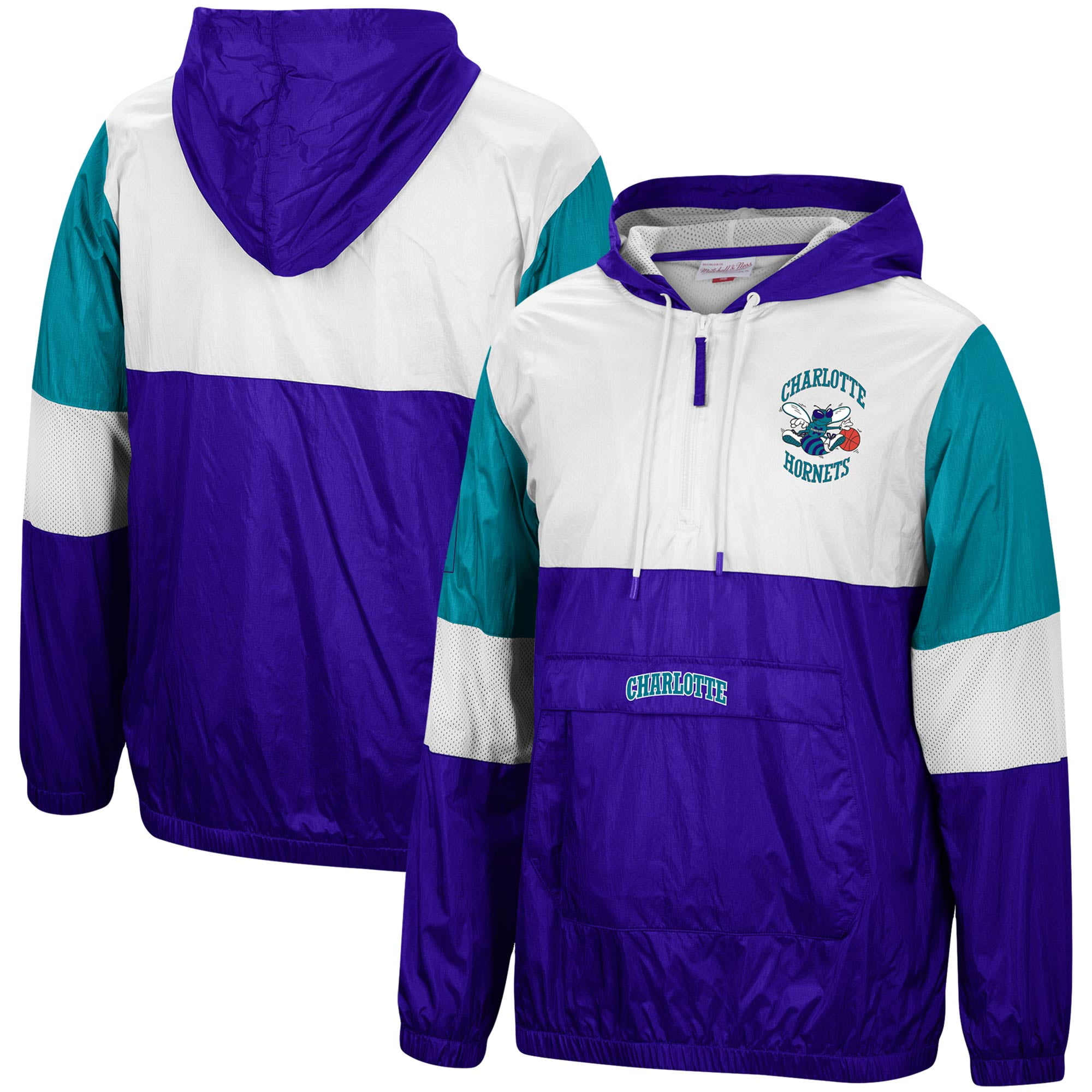 charlotte hornets mitchell and ness jacket