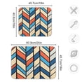 thumbnail image 4 of Yayeee Dish Drying Mat for Kitchen Counter 16"x18" Microfiber Absorbent Pad, Blue Geometric, 4 of 7