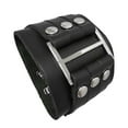 thumbnail image 5 of Milageto Punk Bracelet Gifts PU Leather Cuff Bracelet for Business Rock Jackets Girls Black, 5 of 8