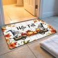 thumbnail image 5 of Zynviq Thanksgiving Area Rugs Pumpkin 15.7" X 23.6" Throw Rug Polyester White Washable Rectangular Small Rug for Living Room, 5 of 7