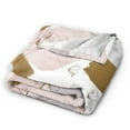 thumbnail image 6 of Flower Branch Throw Blanket,Super Soft Anti-Pilling Flannel Bed Blankets, 80"x60", 6 of 8