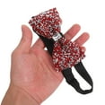 thumbnail image 4 of OULII Rhinestone Pre Tied Bow Tie for Men's Elegant Accessory for Weddings and Formal Events Size 4.5"x2.5", 4 of 8