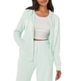 thumbnail image 1 of Sudadera con cremallera completa y logo PINK de Victoria's Secret verde XL, 1 of 5