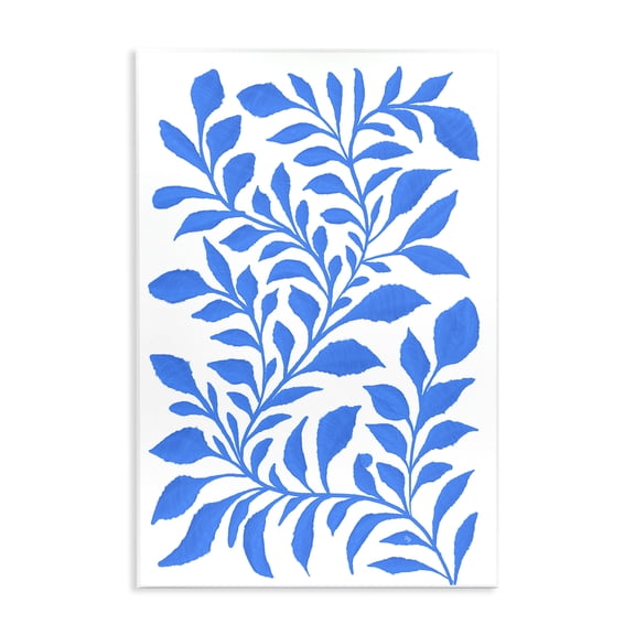 Stupell Industries Blue Snake Plant Botanical & Floral Painting Unframed Art Print Wall Art, 10 x 15