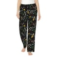 thumbnail image 1 of Bingfone Wasp and Florals Pattern Pajamas for Women,Pajama Pants with Pockets-X-Large, 1 of 6
