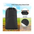 thumbnail image 5 of bolsas de almacenamiento para hojas de tractor de césped, bolsa de almacenamiento para cortadora de césped, tela Oxford 210D, color negro, 5 of 5
