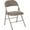 Gray, variant on Flash Furniture 2 Pack HERCULES Series Double Braced Beige Vinyl Folding Chair