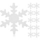 thumbnail image 1 of 50pcs copos de nieve toppers toppers glutinoso arroz copiar copias de papel de nieve decoración de postres, 1 of 4