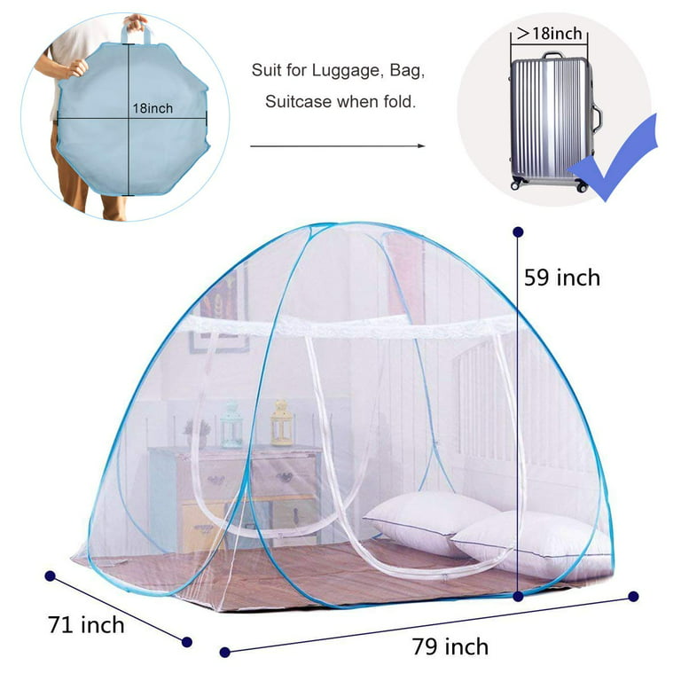 Pop-Up Mosquito Net Anti Mosquito Bites Tent Bed Mesh Full Insect