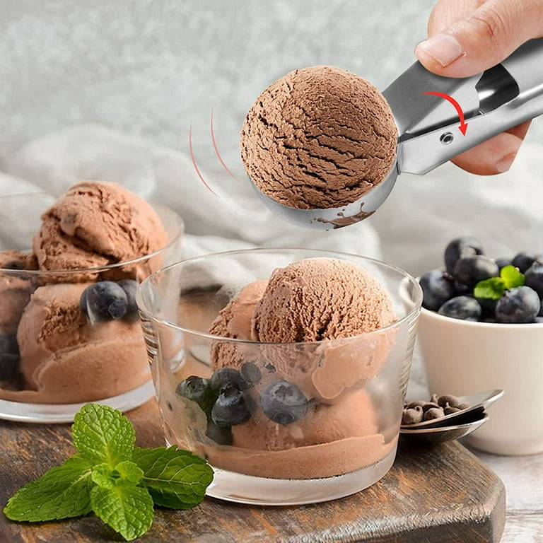Spring Chef - Ice Cream Scoop, Premium Stainless Steel Ice Cream Spoon,  Must-have Kitchen Tool for Gelato, Sorbet and Cookie Dough, Mint