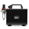 PointZero 1/5 HP Airbrush Compressor with Regulator, Gauge, Water Trap