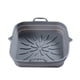thumbnail image 3 of Air Silicone Square Freidora Bandeja para hornear Pollo frito Cesta Mat Parrilla Pan Negro, 3 of 3
