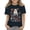 #A07-Navy, variant on Abcomgle Halloween Shirts for Girls Size 10-12 Spooky Ghost Floral Tshirts for Kids Crewneck Short Sleeve Tshirts for Girls Fall Funny Holiday Top for Girls