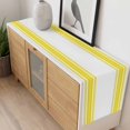 thumbnail image 6 of Yellow Striped Table Runner Farmhouse Simple Line Vertical Stripes Tablerunners 13 x 90 Inch, Table Decorations Tabletop Scarf for Summer Gathering Holiday Farmhouse Kitchen Dining Decor, 6 of 8
