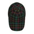 thumbnail image 4 of Balery Baseball Cap Adjustable Size for Running Workouts and Outdoor Activities All Seasons Dad Hat(Buffalo Plaid Dark Green), 4 of 8